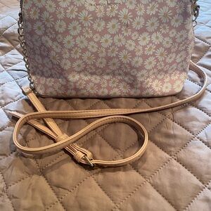 Nanette Lepore Pink Floral Crossbody Bag
